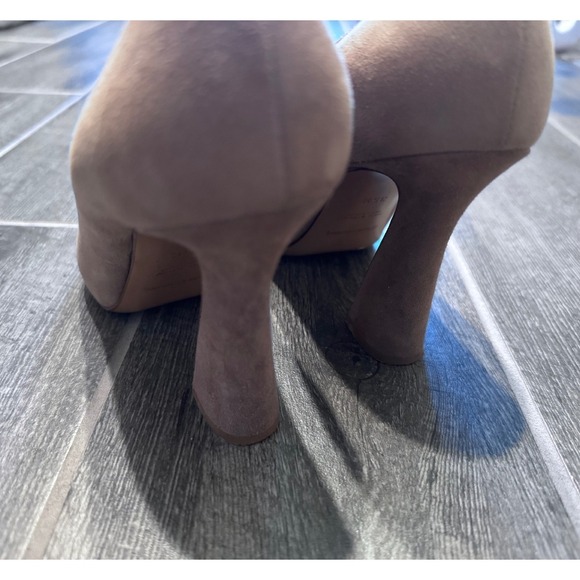 Giorgio Armani Tan Suede Heels Pumps Womens 35.5 US size 5 Made In Italy X1GO19 - Picture 8 of 8